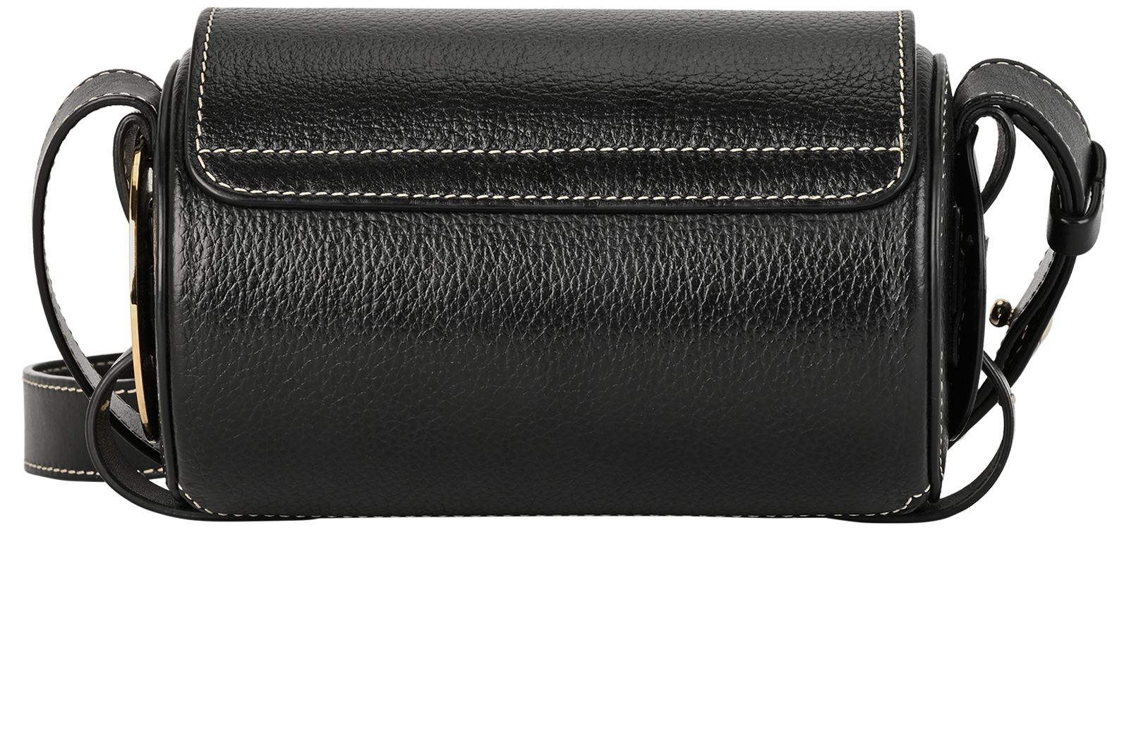 Darryl Barrel Crossbody, &pound;375, Handbags, Black, Leather, Back view